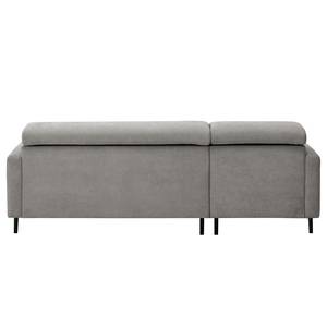 Ecksofa Chelsfield Microfaser Sole: Hellgrau - Longchair davorstehend links