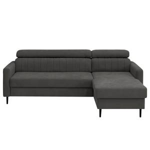 Ecksofa Chelsfield Microfaser Sole: Graphit - Longchair davorstehend rechts