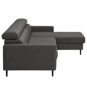 Ecksofa Chelsfield Microfaser Sole: Graphit - Longchair davorstehend rechts