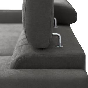 Ecksofa Chelsfield Microfaser Sole: Graphit - Longchair davorstehend rechts