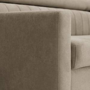 Ecksofa Chelsfield Microfaser Sole: Taupe - Longchair davorstehend rechts