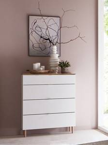 Kast Skagen wit/lichte eikenhouten look