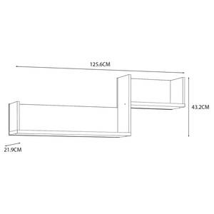 Wandboard Shenbu Eiche Rustikal Dekor / Schwarz