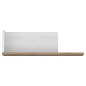 Wandplank Lannec witte eikenhouten look/donkere eikenhouten look