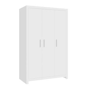 Armoire à portes battantes Diffou Blanc - Largeur : 115 cm