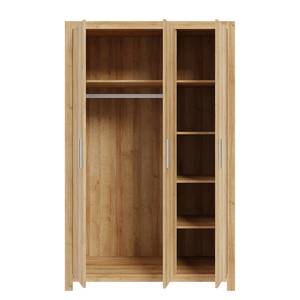 Armoire à portes battantes Diffou Imitation chêne de Riviera - Largeur : 115 cm