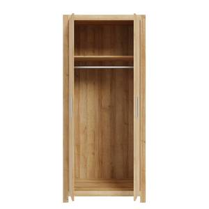 Armoire à portes battantes Diffou Imitation chêne de Riviera - Largeur : 80 cm