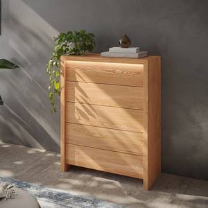 Houten dressoir Bahan met lades inclusief verlichting - massief kernbeukenhout