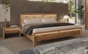 Houten bed Zabud incl. verlichting - massief wild eikenhout - 180 x 200cm