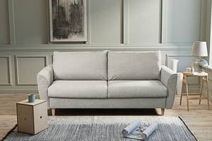 Divano letto Langstons Tessuto Pria: grigio chiaro