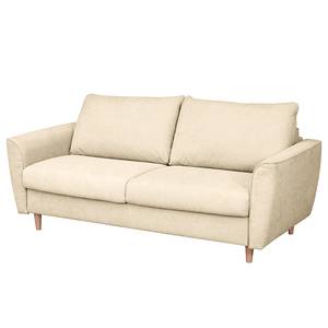 Schlafsofa LANGSTONS mit Matratze Webstoff Pria: Creme