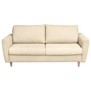 Schlafsofa LANGSTONS mit Matratze Webstoff Pria: Creme