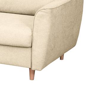 Schlafsofa LANGSTONS mit Matratze Webstoff Pria: Creme