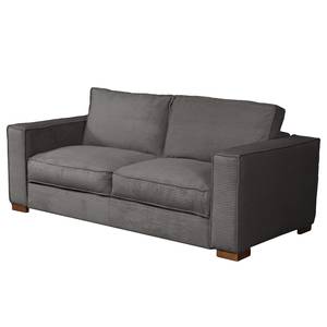 Schlafsofa MEEKERS mit Matratze Cordstoff Lola: Grau