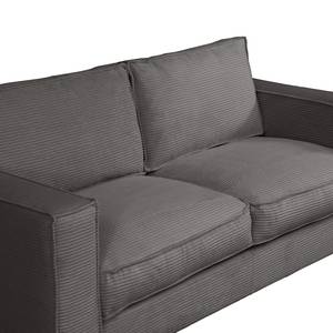 Schlafsofa MEEKERS mit Matratze Cordstoff Lola: Grau