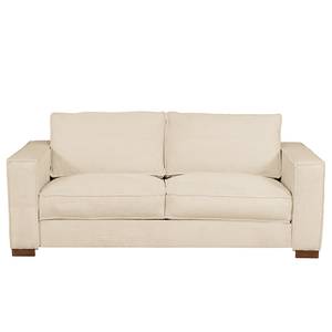 Schlafsofa MEEKERS mit Matratze Cordstoff Lola: Creme