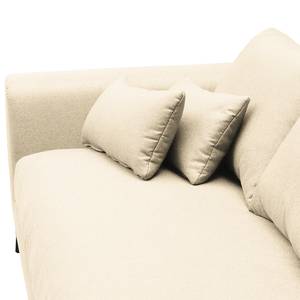 Ecksofa Norlick Webstoff Mavie: Creme - Longchair davorstehend rechts