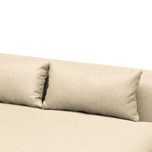 Ecksofa Norlick Webstoff Mavie: Creme - Longchair davorstehend rechts