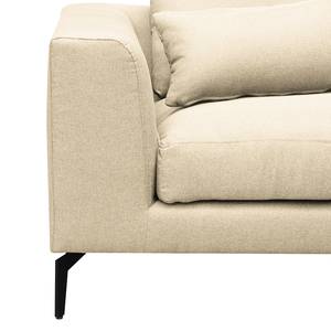 Ecksofa Norlick Webstoff Mavie: Creme - Longchair davorstehend rechts