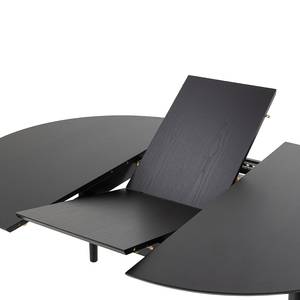 Table Paintru Placage en bois véritable - Chêne / Noir