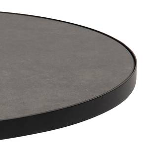 Tavolino da salotto Riande Ceramica / Metallo - Effetto marmo nero / Nero