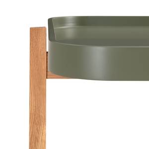 Bout de canapé Pitallas Vert olive - 57 x 57 cm - Marron