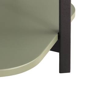 Tavolino PITALLAS Verde oliva - 57 x 57 cm - Nero