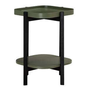 Tavolino PITALLAS Verde oliva - 47 x 47 cm - Nero