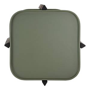 Tavolino PITALLAS Verde oliva - 47 x 47 cm - Nero