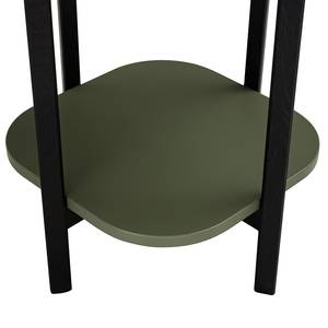 Tavolino PITALLAS Verde oliva - 47 x 47 cm - Nero