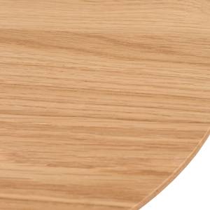 Bout de canapé MUCUOULA Plaqué bois véritable - Chêne - Diamètre : 50 cm