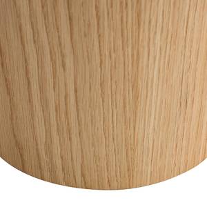 Bout de canapé Bourapil Plaqué bois véritable - Chêne - Diamètre : 50 cm