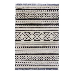 Tapis Sabri Polyester - Gris / Blanc - 160 x 230 cm