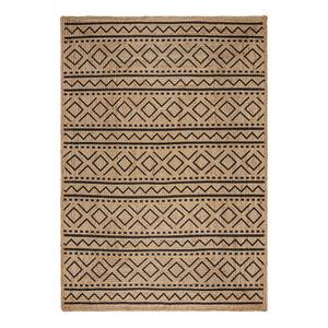 Jute vloerkleed Luis jute - beige/zwart - 80 x 150 cm