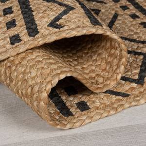 Jute vloerkleed Luis jute - beige/zwart - 80 x 150 cm