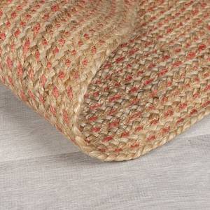 Juteteppich Capri Rund Jute - Orange - Durchmesser: 133 cm