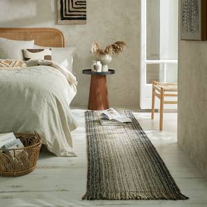 Tapis de couloir en jute Ombre Jute / Polyester - 60 x 230 cm - Gris