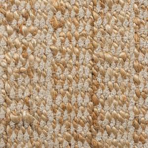 Tapis de couloir en jute Levi Jute / Coton - Blanc - 60 x 230 cm