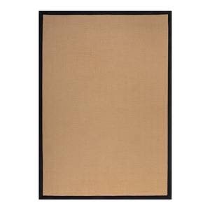 Jute vloerkleed Kira jute/polyester - Zwart - 200 x 290 cm