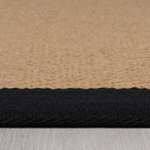 Jute vloerkleed Kira jute/polyester - Zwart - 160 x 230 cm