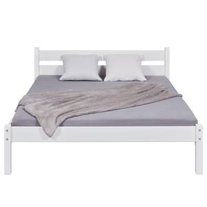 Houten bed Vilmo massief grenenhout - wit - 140 x 190 cm