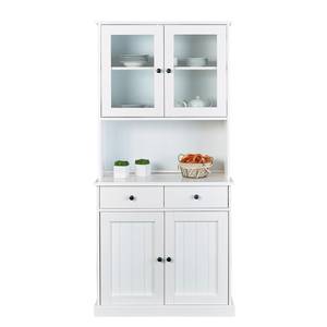 Buffet Westerland Pin massif - Blanc - Largeur : 90 cm