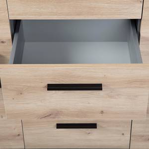 Dressoir Corbeto grenenhouten look/antracietkleurig