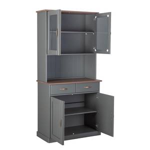 Buffetschrank Luzerna Kiefer Massiv - Anthrazit / Braun - Breite: 90 cm