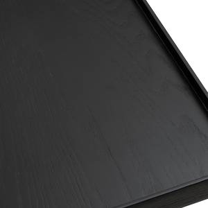 Bout de canapé Migba - 2 élém. rectangle Placage en bois véritable / Métal - Chêne noir