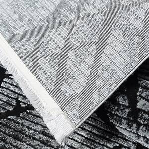 Laagpolig vloerkleed Glory 230 polyester - Grijs - 120 x 170 cm