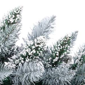 Albero di Natale artificiale Earl Poliestere PVC - Verde abete / Bianco - Altezza: 120 cm