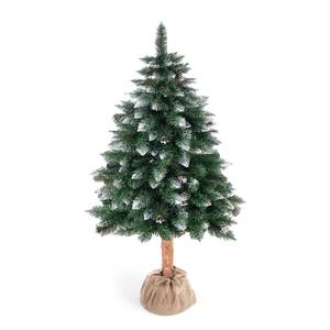 Albero di Natale artificiale Cris Natur Poliestere PVC - Verde abete / Bianco - Altezza: 180 cm