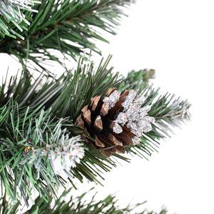 Kunstkerstboom Cris Nature polyester PVC - dennengroen/wit - Hoogte: 180 cm