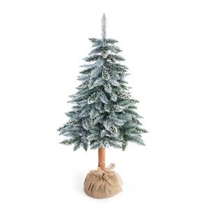 Albero di Natale artificiale Earl Natur Poliestere PVC - Verde abete / Bianco - Altezza: 180 cm